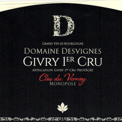 GIVRY 1ER CRU 2015 'CLOS DU VERNOY' - DOMAINE DESVIGNES