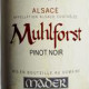 ALSACE PINOT NOIR 2015 'MUHLFORST' - DOMAINE MADER