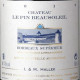 BORDEAUX SUPÉRIEUR 2016 - CHÂTEAU LE PIN BEAUSOLEIL