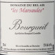 BOURGUEIL 2015 'LES MARSAULES' - DOMAINE DU BEL AIR
