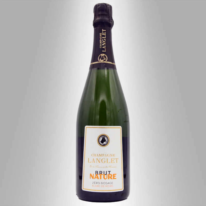 CHAMPAGNE BRUT NATURE - BLANC DE NOIRS - DOMAINE LANGLET - Sommelier  Particulier