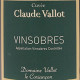 VINSOBRES "CLAUDE VALLOT" 2015 ROUGE - DOMAINE VALLOT