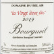 BOURGUEIL 2019 'LES VINGT LIEUX DITS' - DOMAINE DU BEL AIR