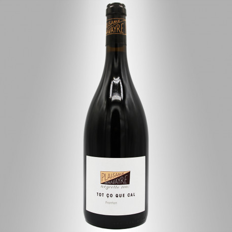 FRONTON ROUGE 'TOT ÇO QUE CAL' 2019 PLAISANCE FAMILLE PENAVAYRE 75CL