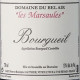 BOURGUEIL 2017 'LES MARSAULES' - DOMAINE DU BEL AIR